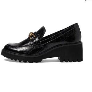 Dolce Vita Harlen Slip-On Shoes Women Size 7.5 Black Crinkle Patent Leather